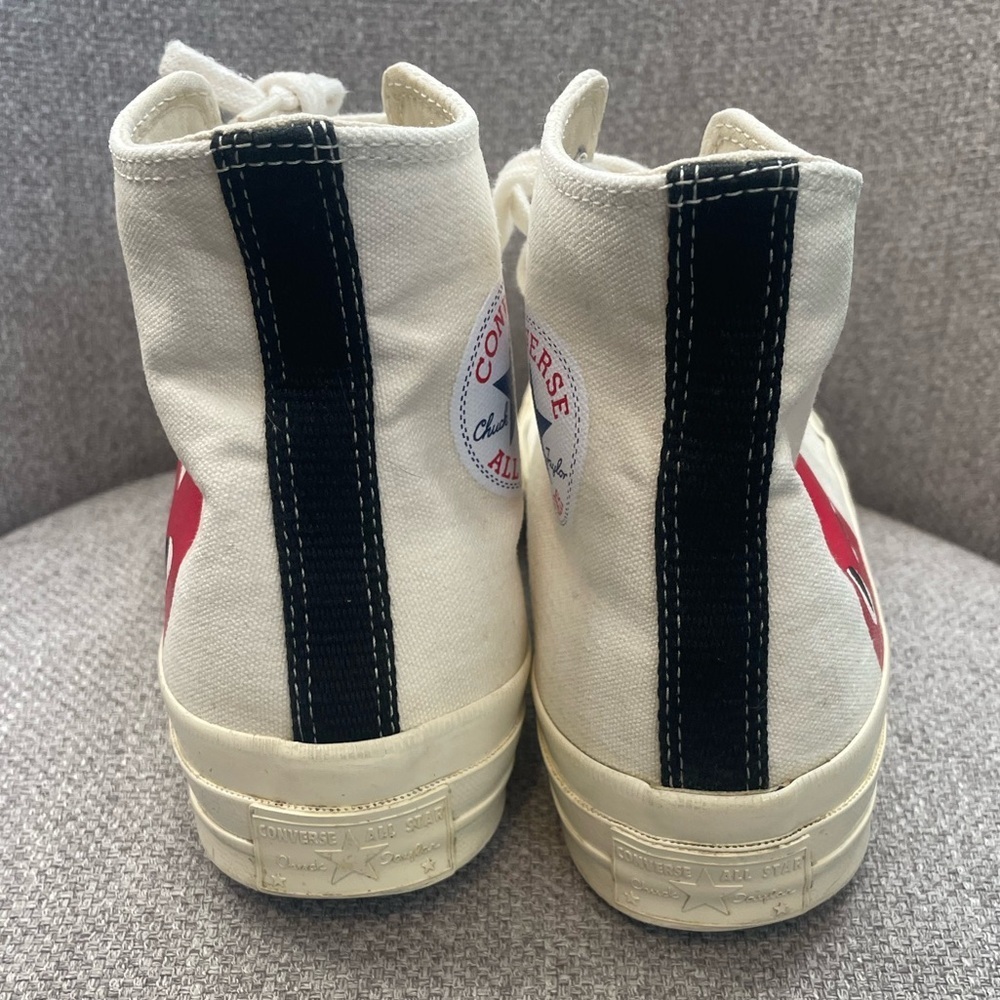 Comme Des Garçons Play x Converse -× Converse Chuck 70 "White" sneakers size 10 - Picture 6 of 8